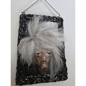 OOAK Creepy Oddity Dark Art Sculpt Old Hippie Rock & Roll Stoner Ornament